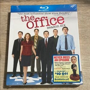 The Office: Season Six 6 (Blu-ray Disc, 2010, 4-Disc Set) Factory Sealed NEW